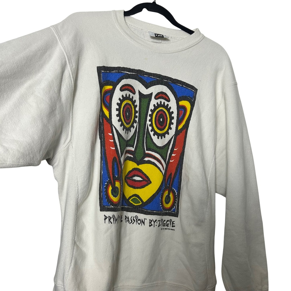 Vintage Lee Superweight Cotton Graphic Sweatshirt Primitive Passion By Ziggie XL - Picture 11 of 11